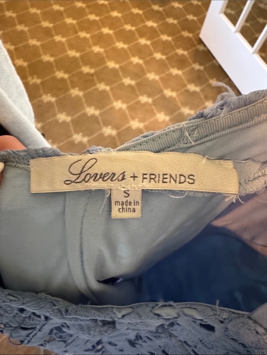 Lovers + Friends Powder Blue Lace Dress